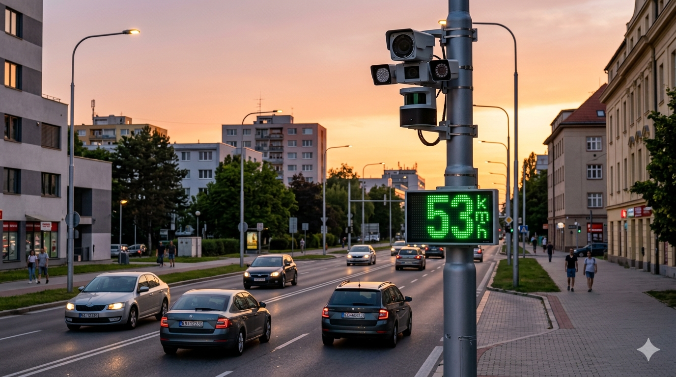 Radar v obci s detekciou